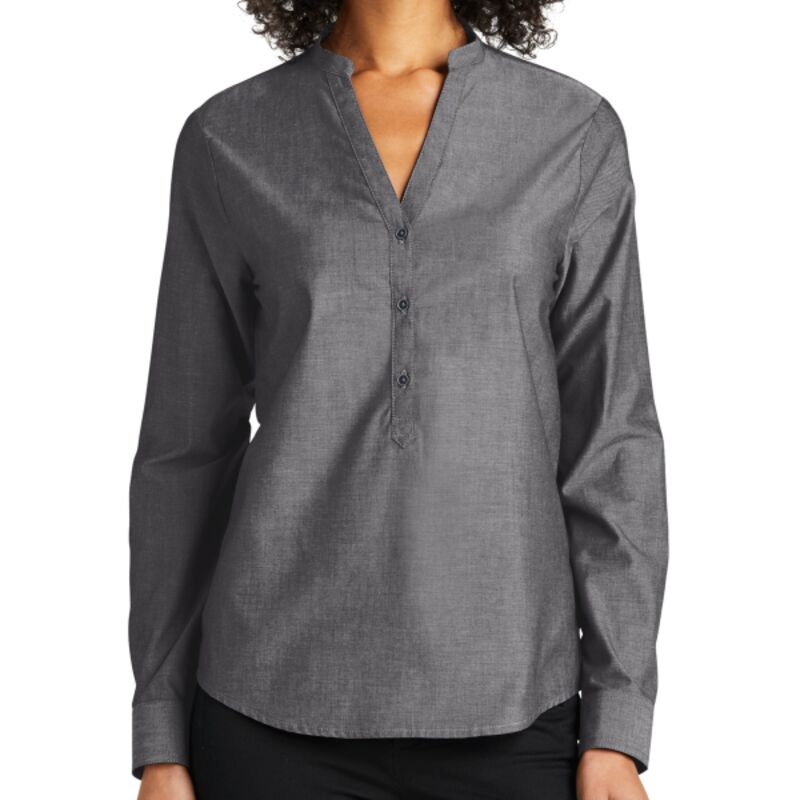 Women's Long Sleeve Chambray Easy Care Shirt Thumbnail