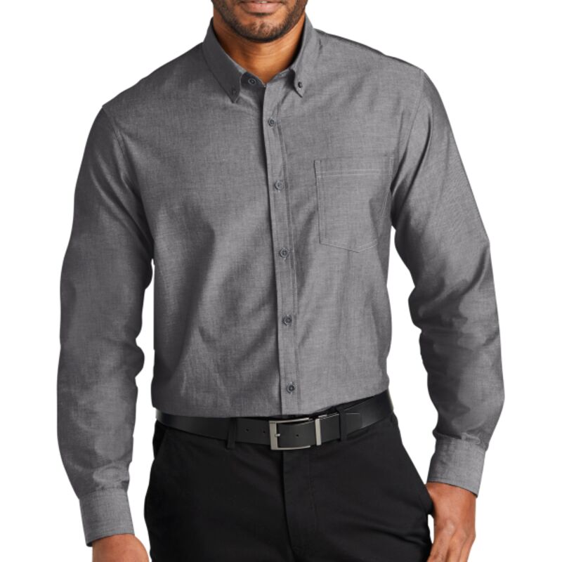 Long Sleeve Chambray Easy Care Shirt Thumbnail