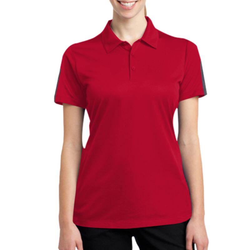Women's PosiCharge ® Active Textured Colorblock Polo Thumbnail