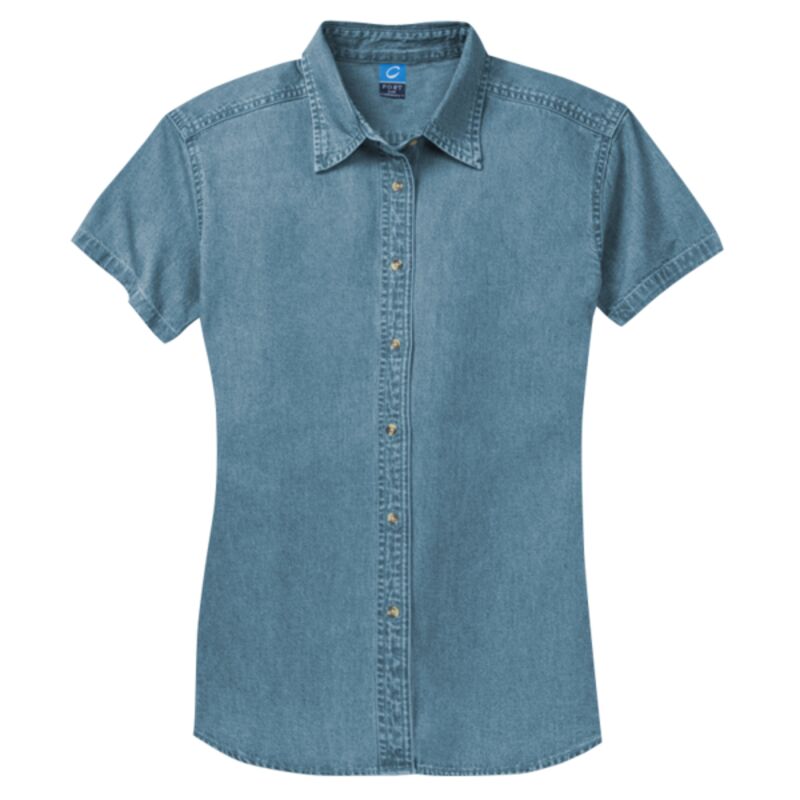 Women's Short Sleeve Value Denim Shirt Thumbnail