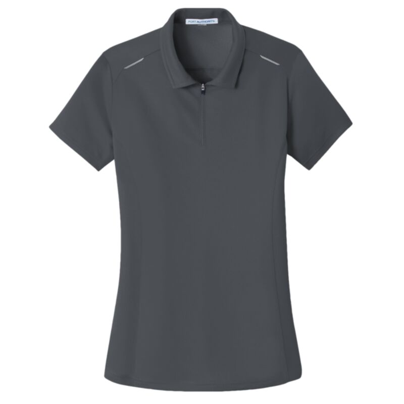 Women's Pinpoint Mesh Zip Polo Thumbnail
