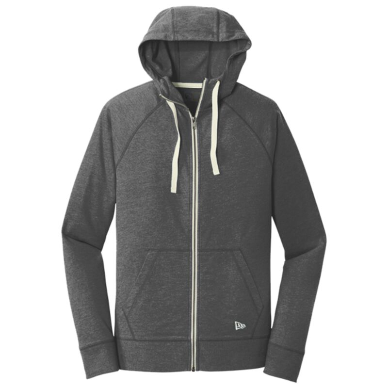 Sueded Cotton Blend Full Zip Hoodie Thumbnail