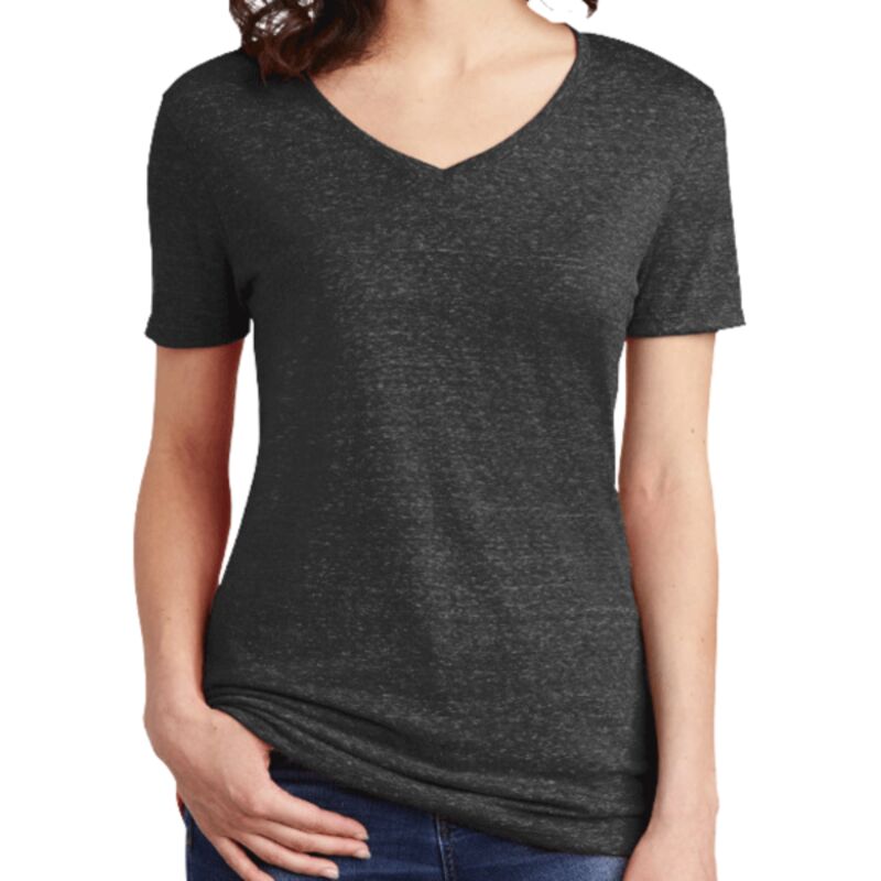 Women's Snow Heather Jersey V Neck T Shirt Thumbnail