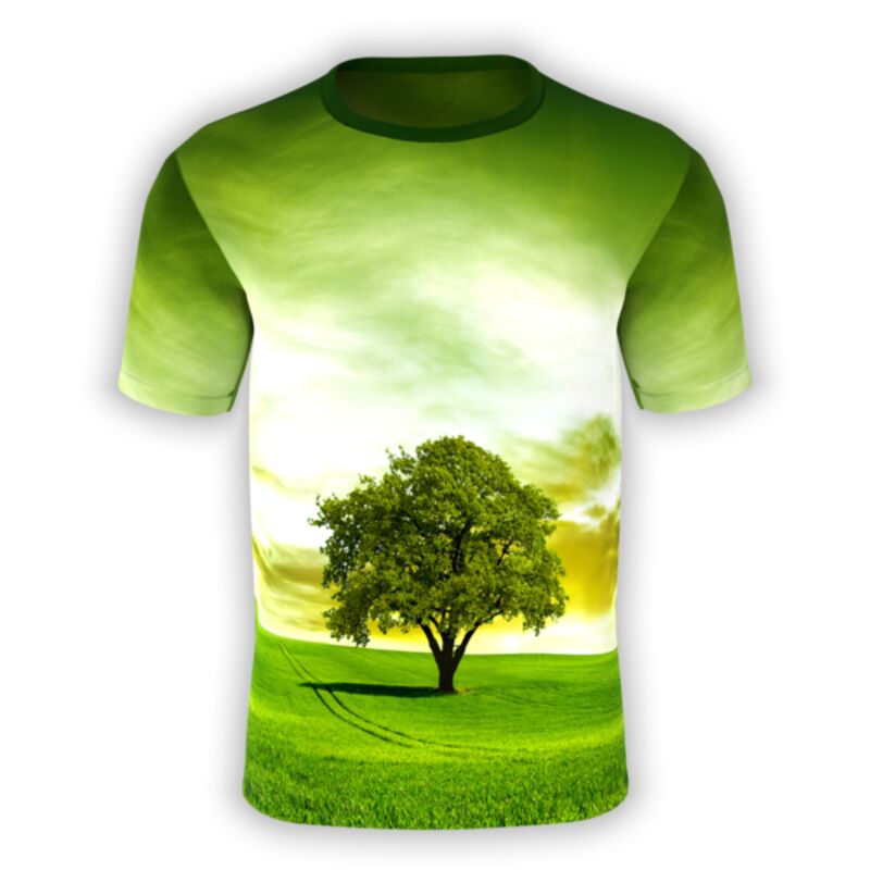 Green Tree Sunrise T-Shirt Thumbnail