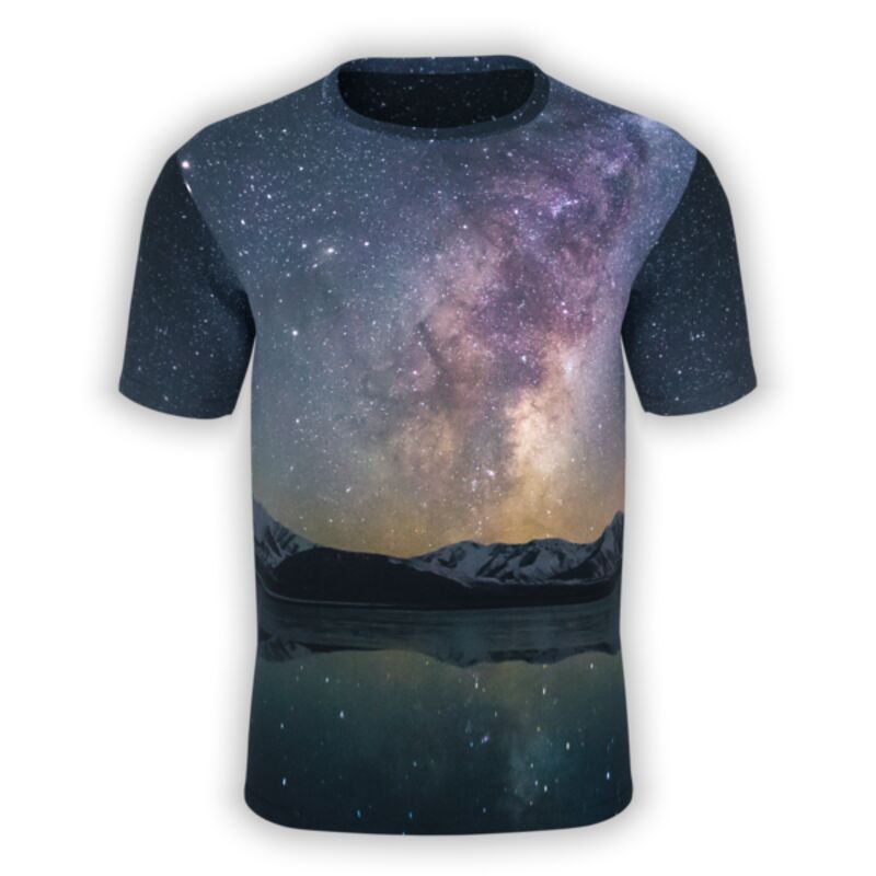 Milky Way Mountains T-Shirt Thumbnail