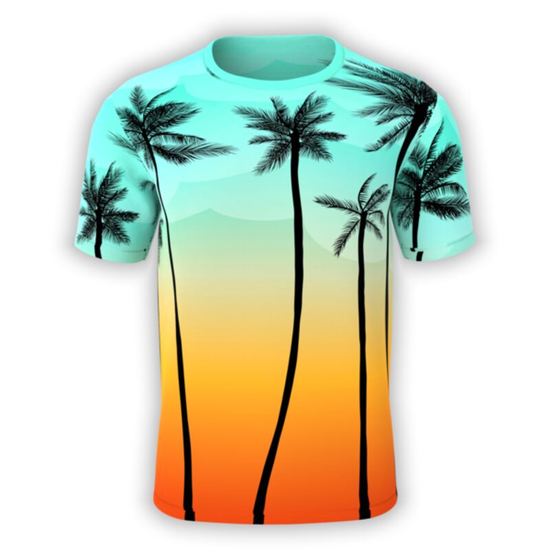 Palm Trees Sunset T-Shirt Thumbnail