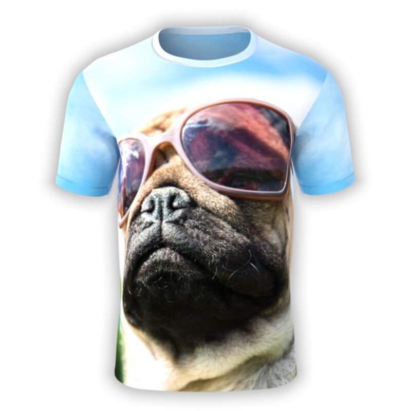 Sunglasses Pug T-Shirt Thumbnail