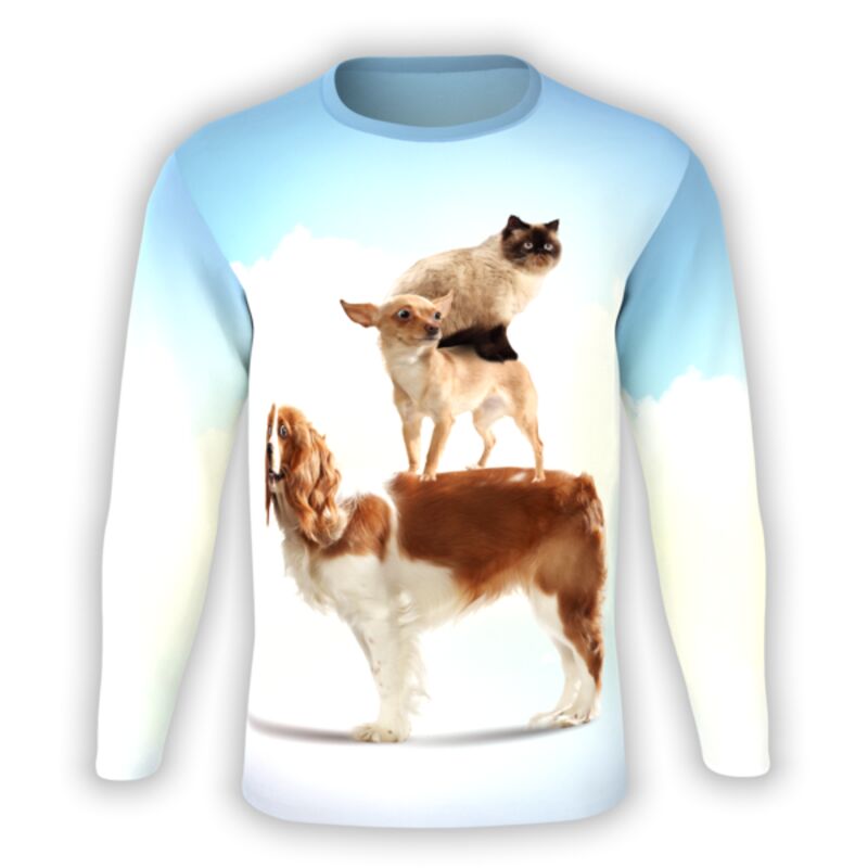 Shirt Yourself Cat & Dog Long Sleeve UNI-LS-360-0004 Cat & Dog Long Sleeve Thumbnail