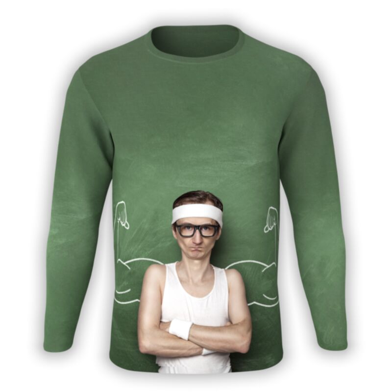 Shirt Yourself Flexing Wimp Long Sleeve UNI-LS-360-0012 Flexing Wimp Long Sleeve Thumbnail