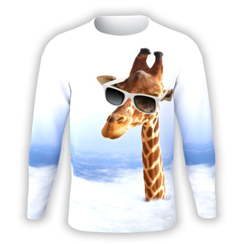 Shirt Yourself Giraffe in Sunglasses Long Sleeve UNI-LS-360-0014 Giraffe in Sunglasses Long Sleeve Thumbnail
