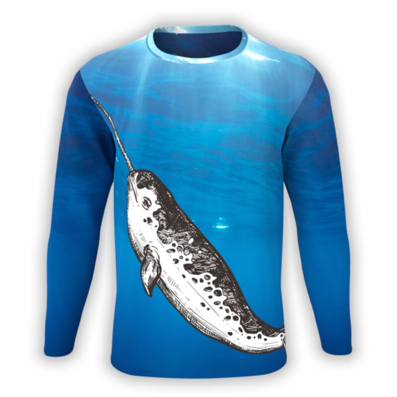 Shirt Yourself Ocean Narwhal Long Sleeve UNI-LS-360-0029 Ocean Narwhal Long Sleeve Thumbnail