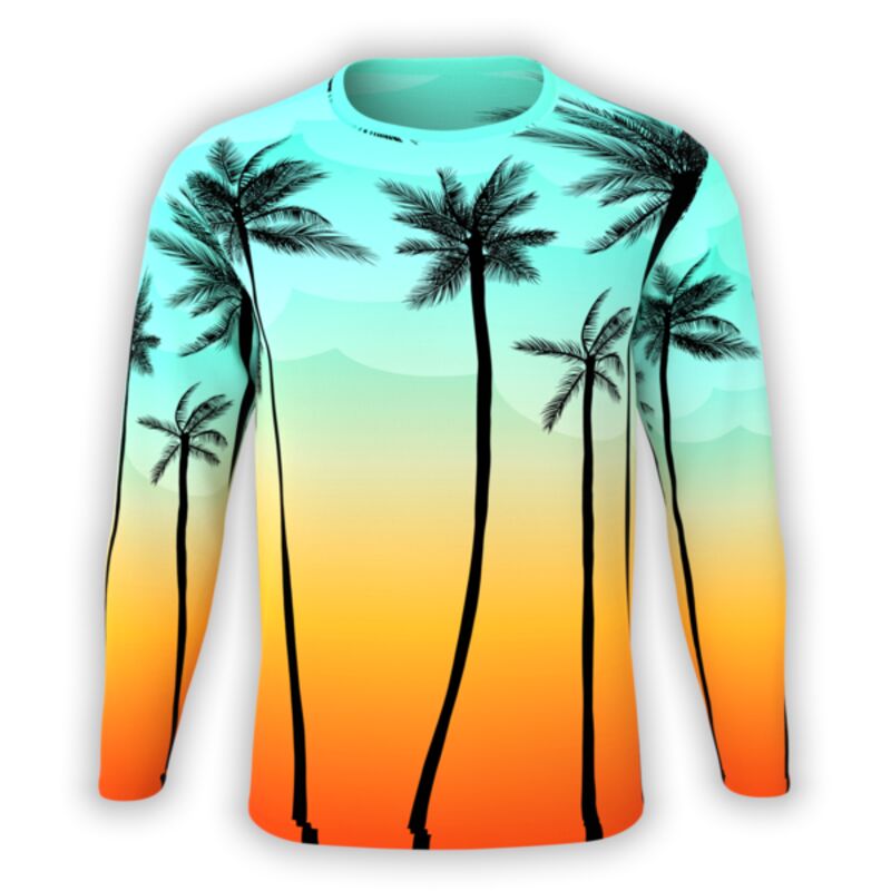 Shirt Yourself Palm Trees Sunset Long Sleeve UNI-LS-360-0031 Palm Trees Sunset Long Sleeve Thumbnail
