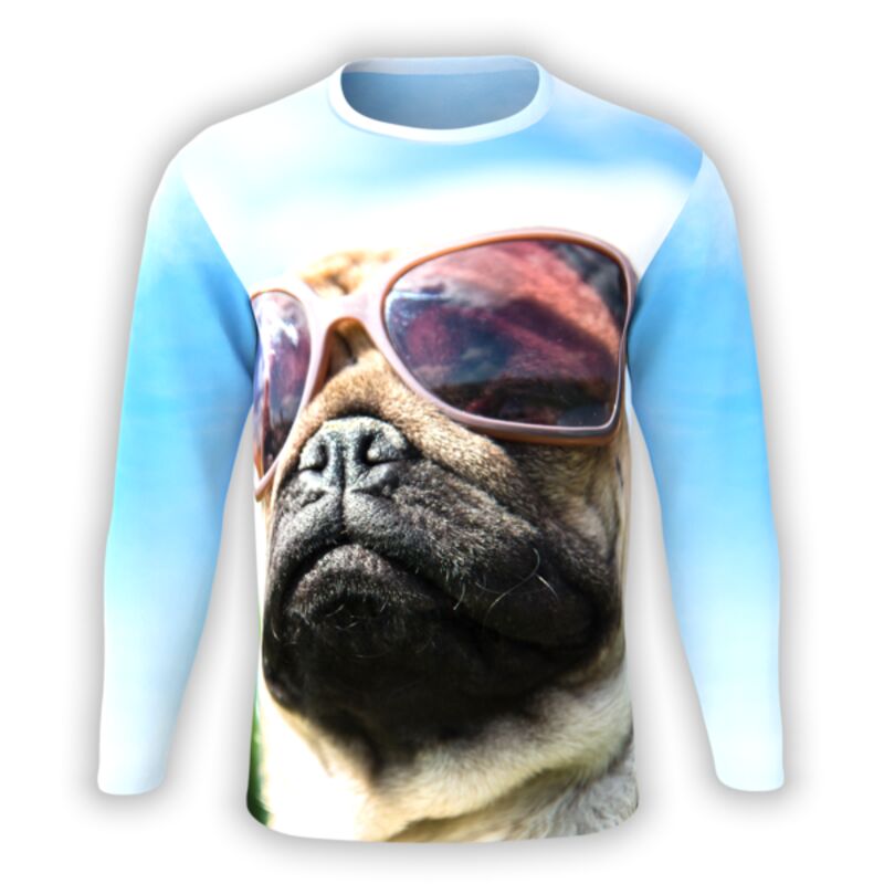 Shirt Yourself Sunglasses Pug Long Sleeve UNI-LS-360-0038 Sunglasses Pug Long Sleeve Thumbnail