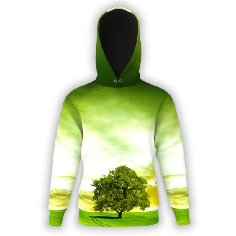 Green Tree Sunrise Hoodie Thumbnail
