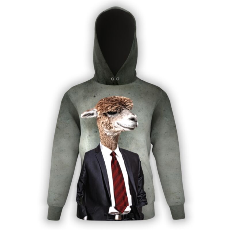 Llama Suit Hoodie Thumbnail
