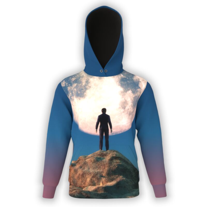 Man & Moon Hoodie Thumbnail