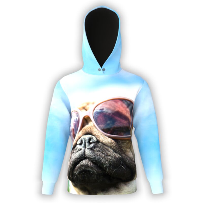 Sunglasses Pug Hoodie Thumbnail