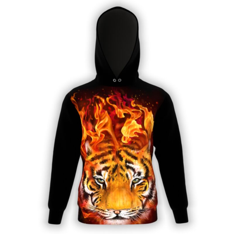 Tiger Flame Hoodie Thumbnail
