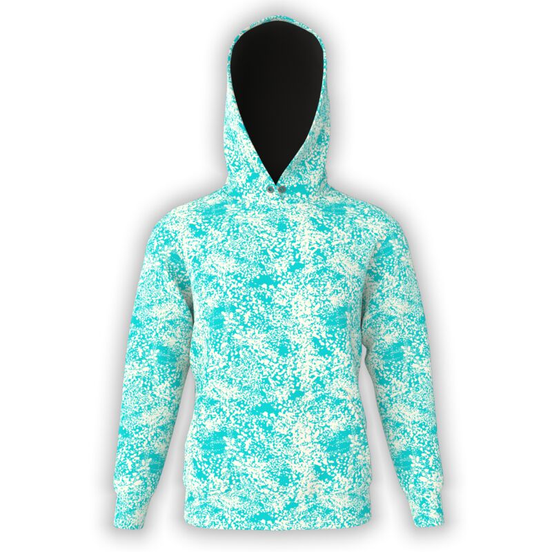 Knockdown Teal Hoodie Thumbnail