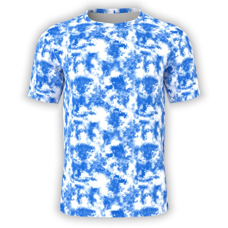 Splatter Knockdown Royal & White T-Shirt Thumbnail