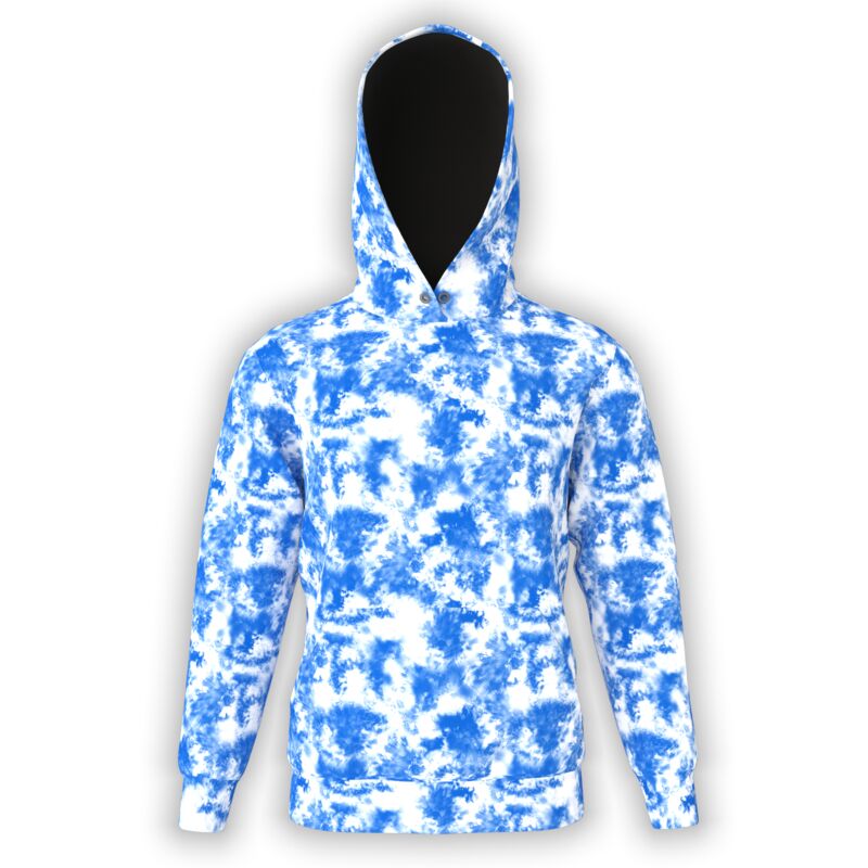 Splatter Knockdown Royal & White Hoodie Thumbnail