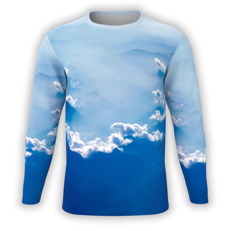 Sky & Clouds Columbia Blue Long Sleeve Thumbnail