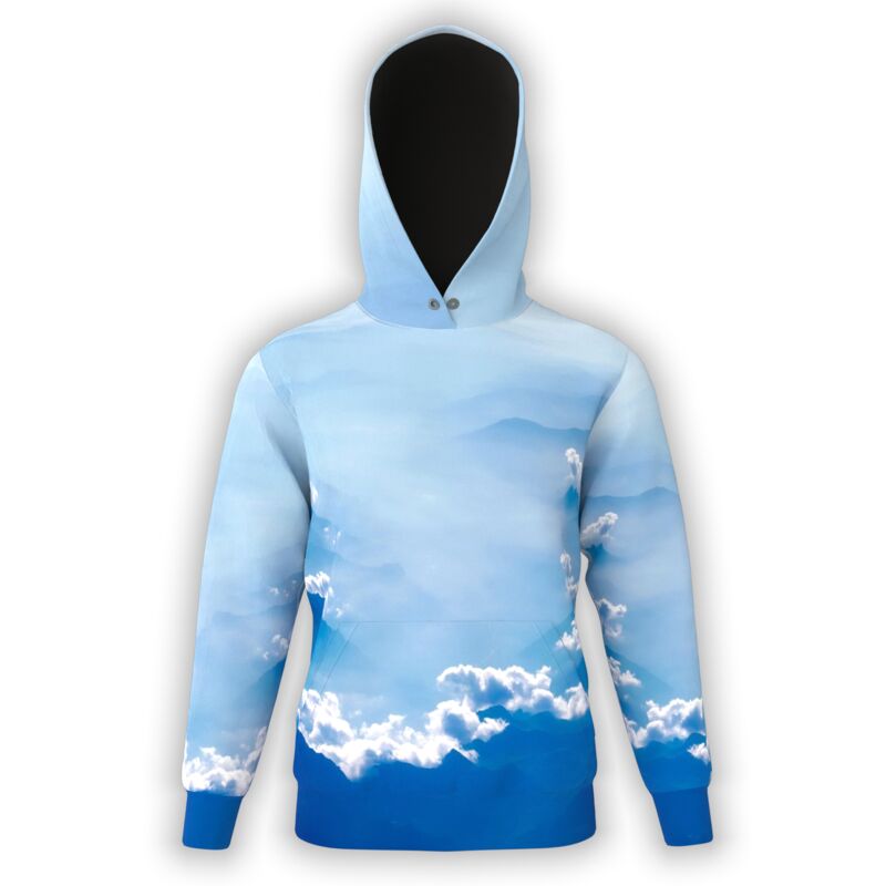 Sky & Clouds Columbia Blue Hoodie Thumbnail