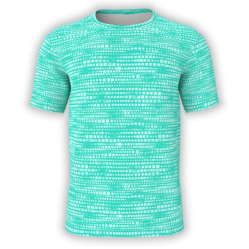 Miami Teal Alligator Pattern T-Shirt Thumbnail