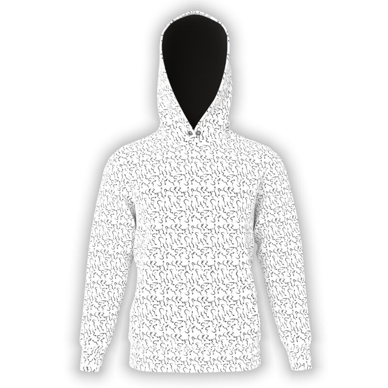 Microprint Scribbles Hoodie Thumbnail