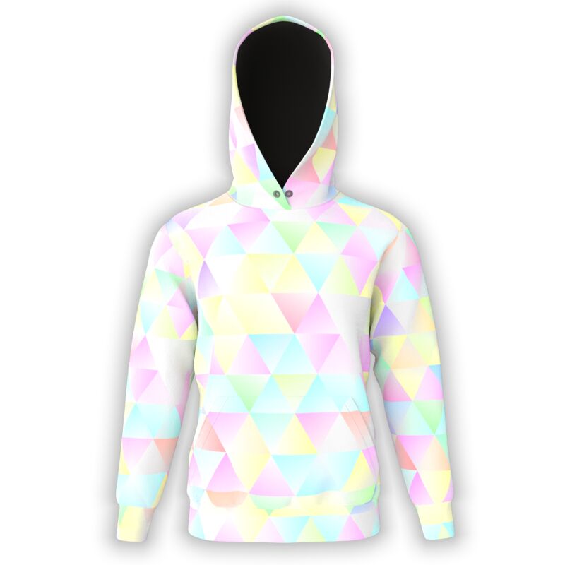 Pastel Triangles Hoodie Thumbnail