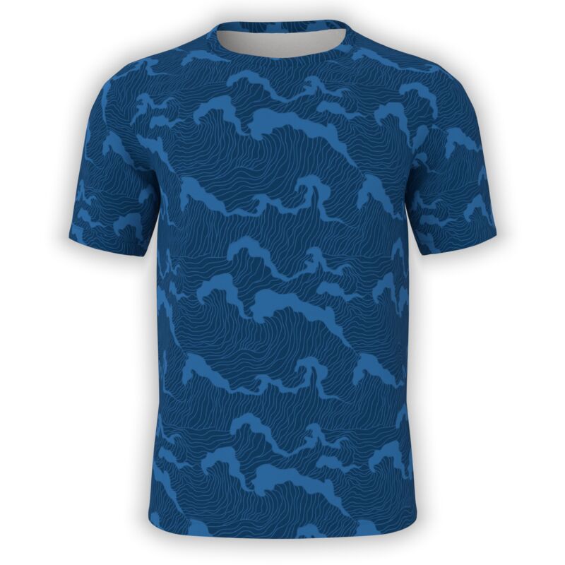 Topographical Waves T-Shirt Thumbnail
