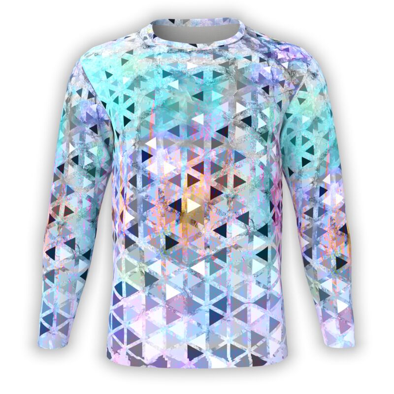 Triangles Over Acid Wash Long Sleeve Thumbnail