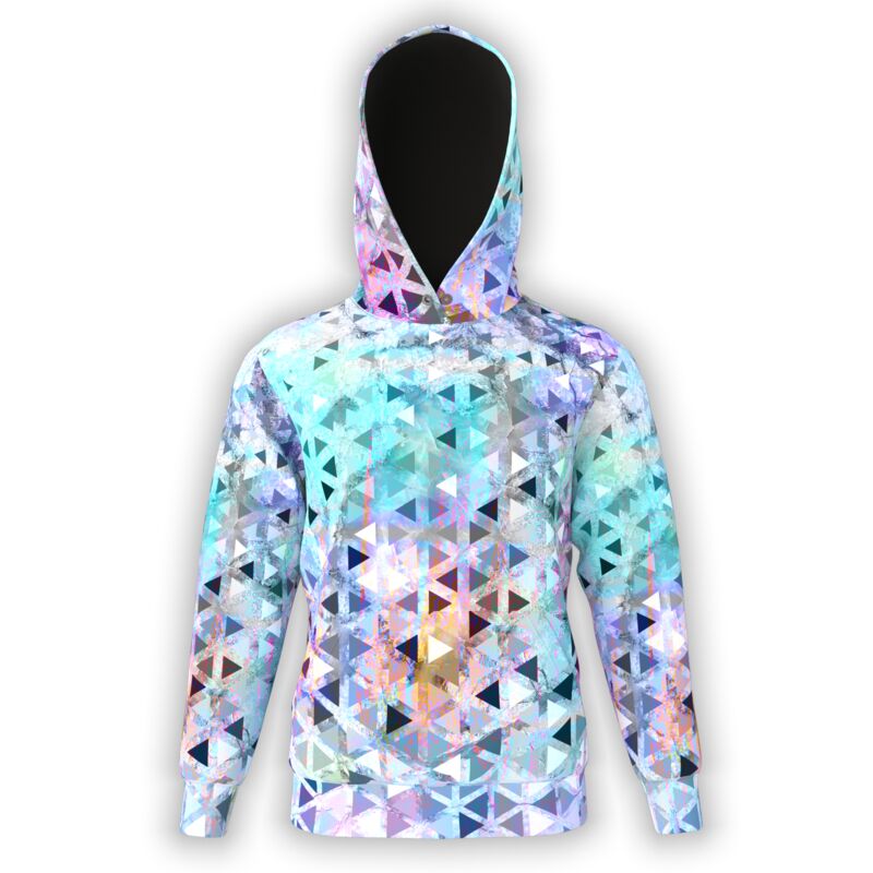 Triangles Over Acid Wash Hoodie Thumbnail