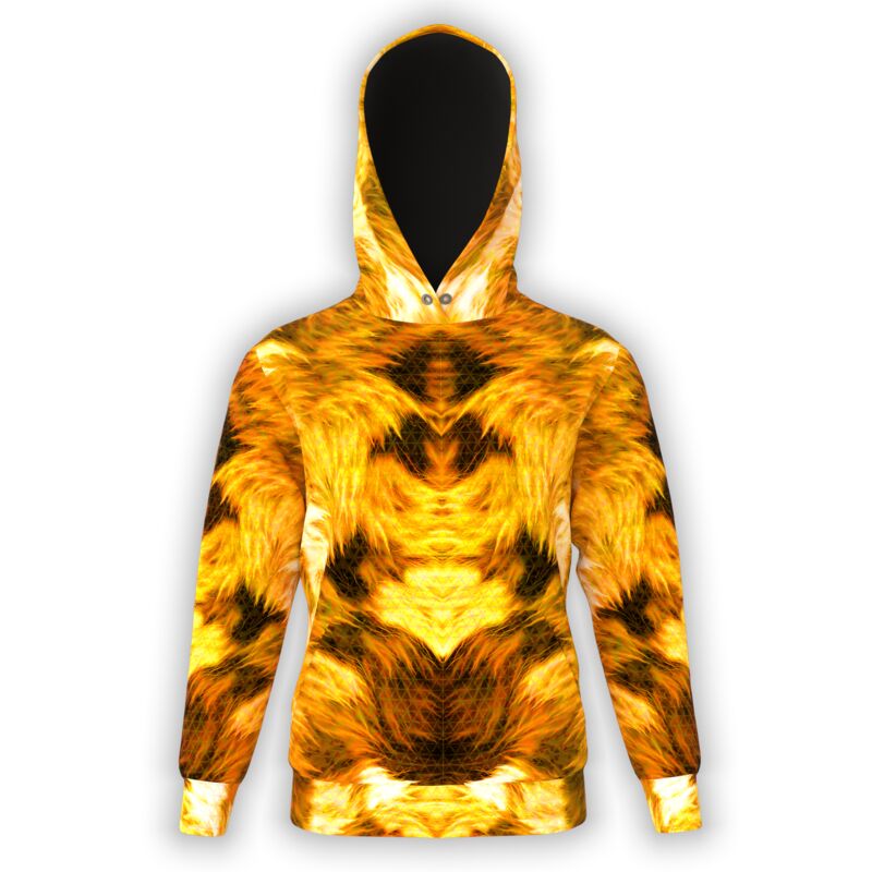 Mirrored Dragon Flames Hoodie Thumbnail