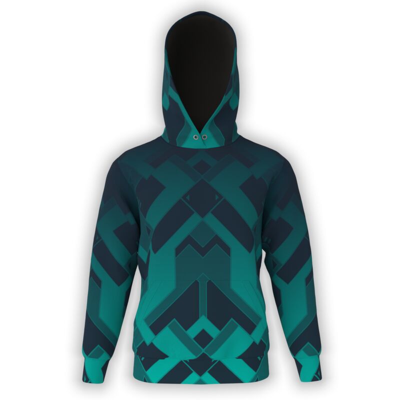 Geometric Pathways Hoodie Thumbnail