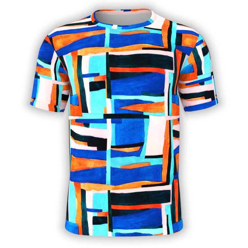 Organic Watercolor Blocks T-Shirt Thumbnail