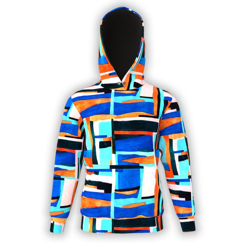Organic Watercolor Blocks Hoodie Thumbnail
