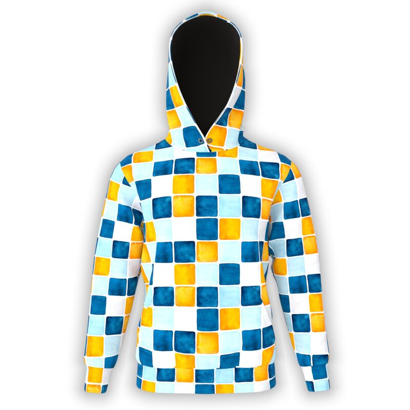 Blueberry Orange Tile Hoodie Thumbnail