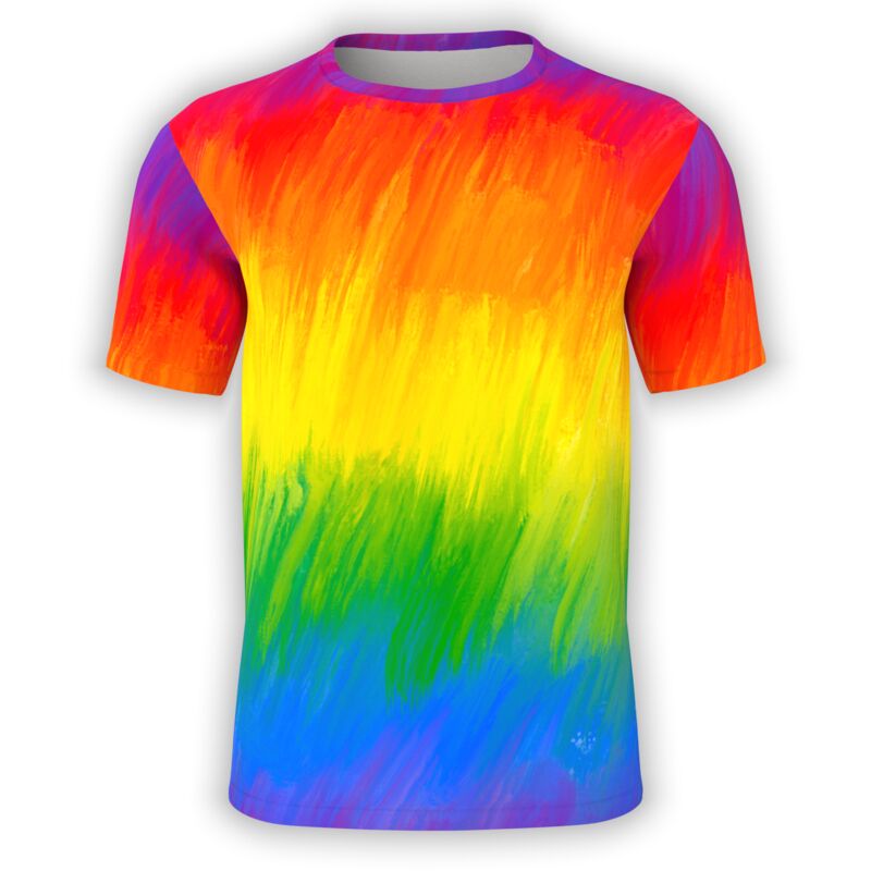 Rainbow Brush Strokes T-Shirt Thumbnail