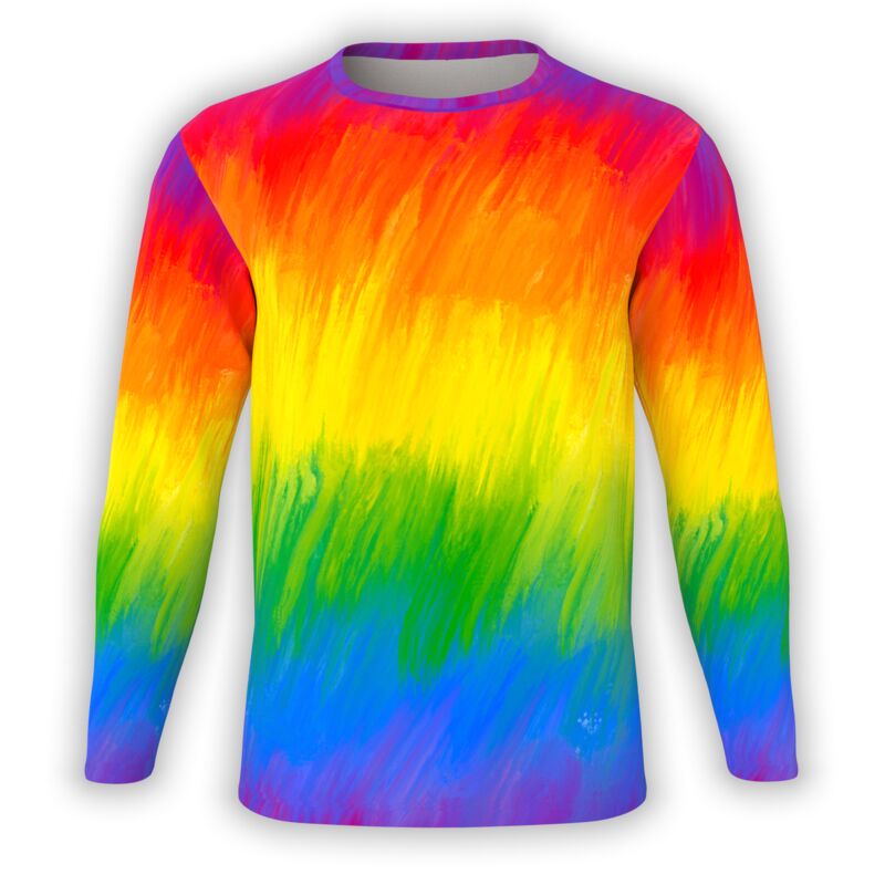 Rainbow Brush Strokes Long Sleeve Thumbnail