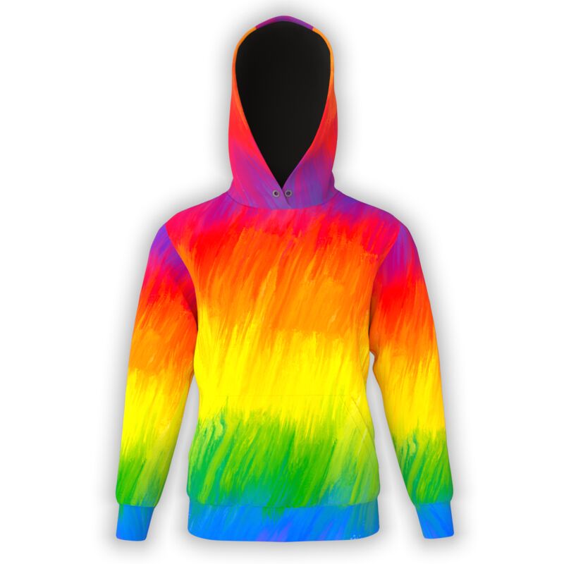 Rainbow Brush Strokes Hoodie Thumbnail