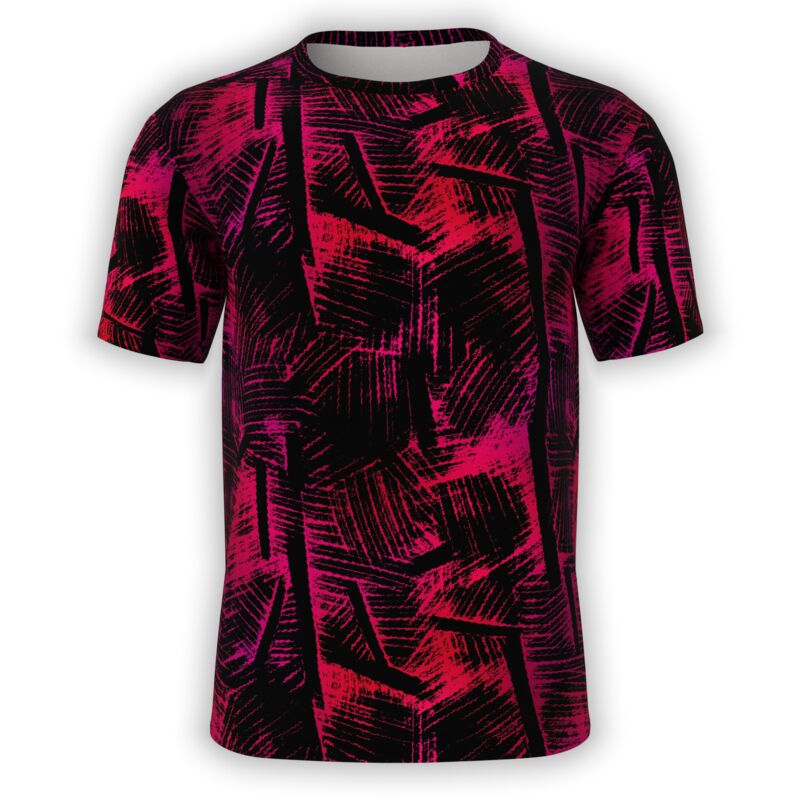 Fuschia Crosshatch T-Shirt Thumbnail