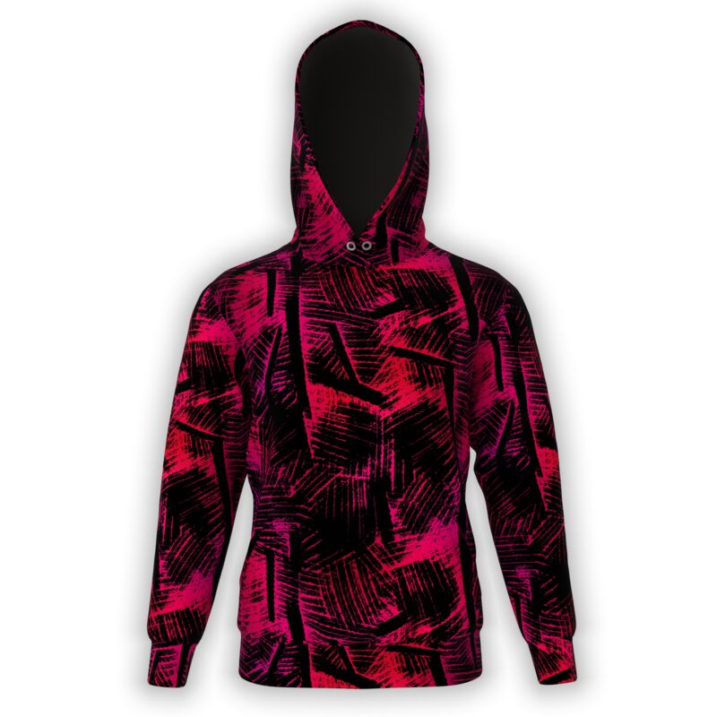 Fuschia Crosshatch Hoodie Thumbnail