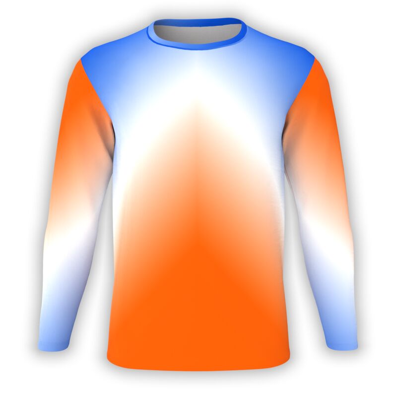 Orange & Blue Gradient Shades Long Sleeve Thumbnail