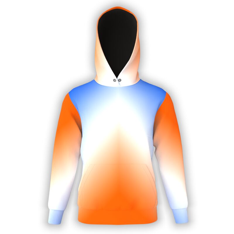 Orange & Blue Gradient Shades Hoodie Thumbnail