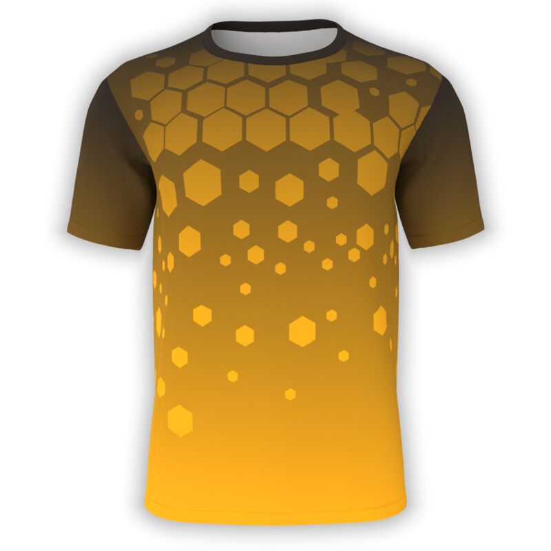 Hexagon Pattern & Gradient T-Shirt Thumbnail
