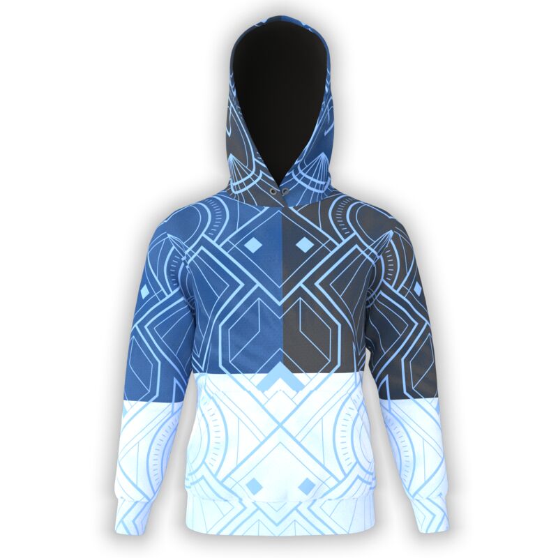 Geometric Space Colorblock Hoodie Thumbnail