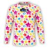 Multi-Color Textured Stars Long Sleeve Thumbnail